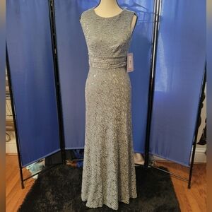JS Collections Blueish Green and Gray Fabric
